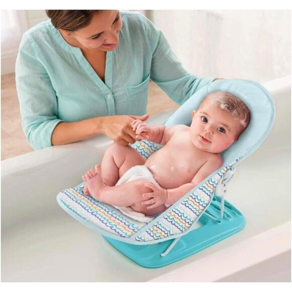 Summer Infant Deluxe Baby Bather With Adjustable Recline & Foldable Design - Picture 2 of 5